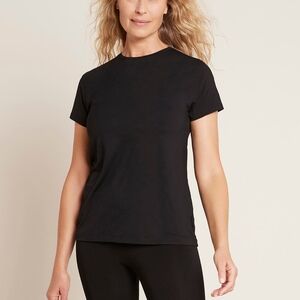 BOODY Women's Black Short Sleeve Bamboo Blend Tee Size M